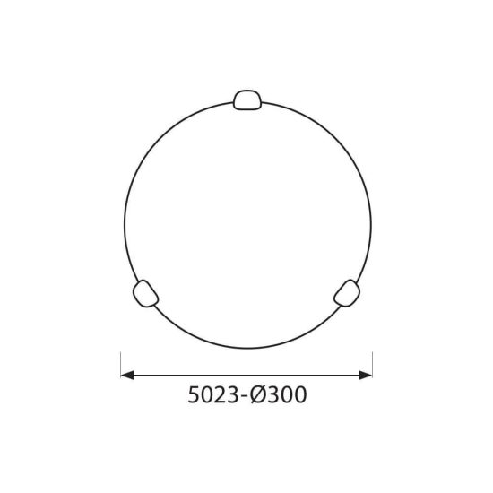 MENNYEZETI LÁMPATEST OLBIA FEHÉR ∙ 5023 ∙ Ø300 MM