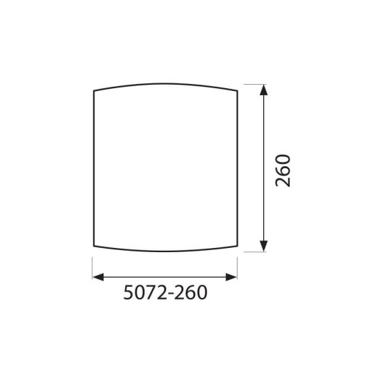 FALI LÁMPATEST PRIMA ∙ 5072 ∙ NÉGYZET ∙ 260 X 260 MM