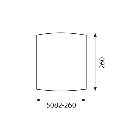 FALI LÁMPATEST CATENA ∙ 5082 ∙ NÉGYZET ∙ 260 X 260 MM