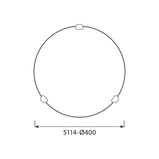 MENNYEZETI LÁMPATEST VORTICE ∙ 5114 ∙ Ø400 MM