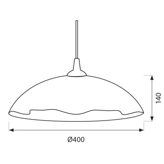 Függőlámpa FAZZOLETTO ∙ 51311 ∙ FIX ∙ Ø400 MM