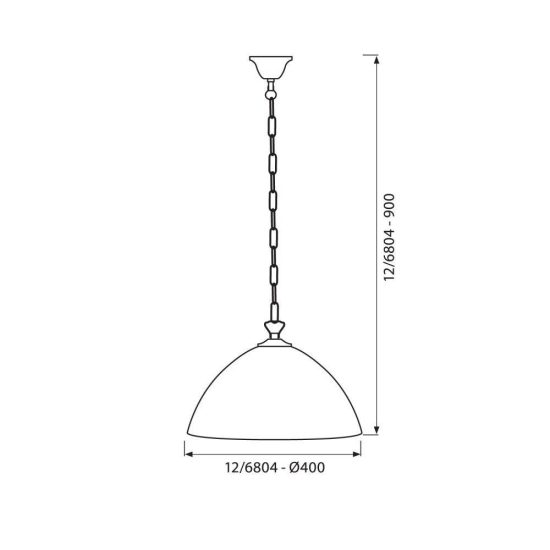 FÜGGESZTÉT LÁMPA BROCCATI ∙ 12/6804 ∙ Ø400 MM