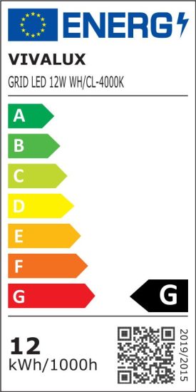 LED PANEL GRID LED ∙ 12W ∙ 850LM ∙ FEHÉR ∙ 4000K