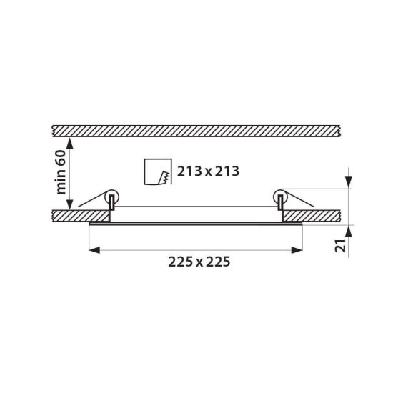 LED PANEL GRID LED ∙ 18W ∙ 1150LM ∙ FEHÉR ∙ 4000K