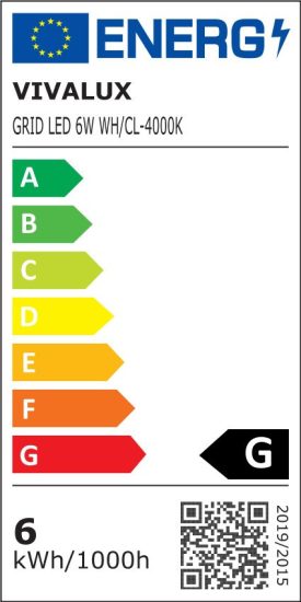 LED PANEL GRID LED ∙ 6W ∙ 400LM ∙ FEHÉR ∙ 4000K