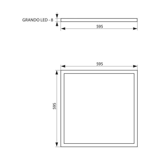 LED PANEL GRANDO LED ∙ 40W ∙ 3200LM ∙ FEHÉR ∙ 4000K