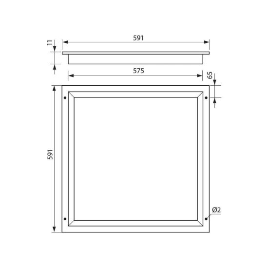 LED VILÁGÍTÁS KERET SOLO LED ∙ 40W ∙ 3600LM ∙ FEHÉR ∙ 4000K