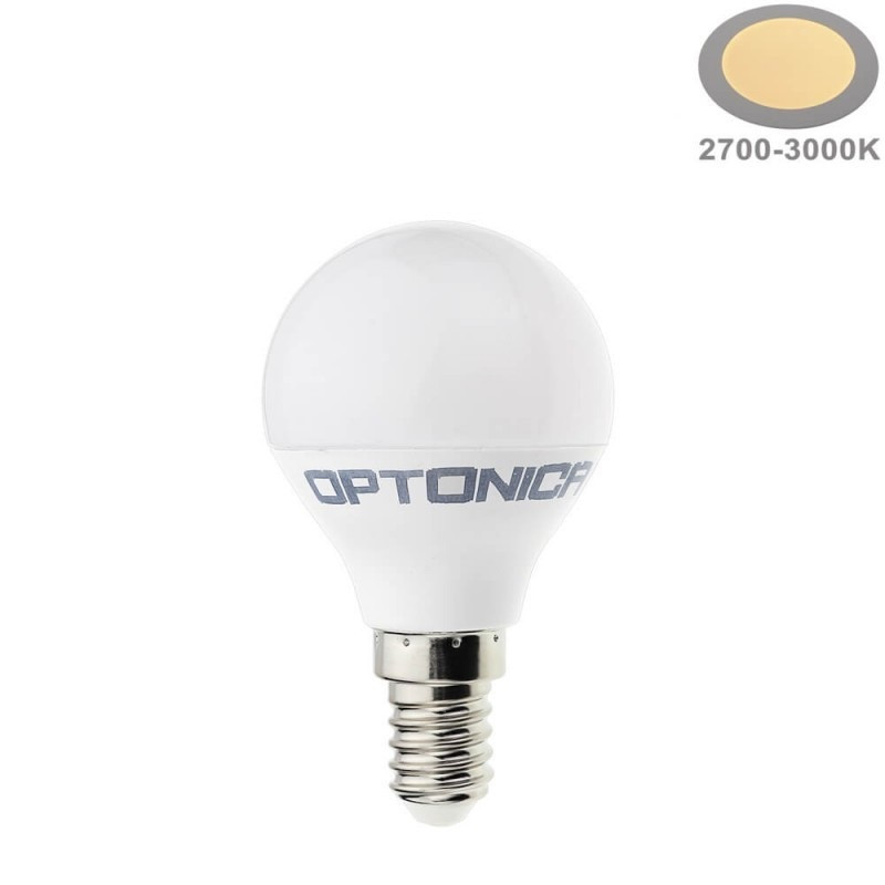 Image of Optonica E14 G45 LED izzó 3,5W 300lm 2700K meleg fehér 240° 1409