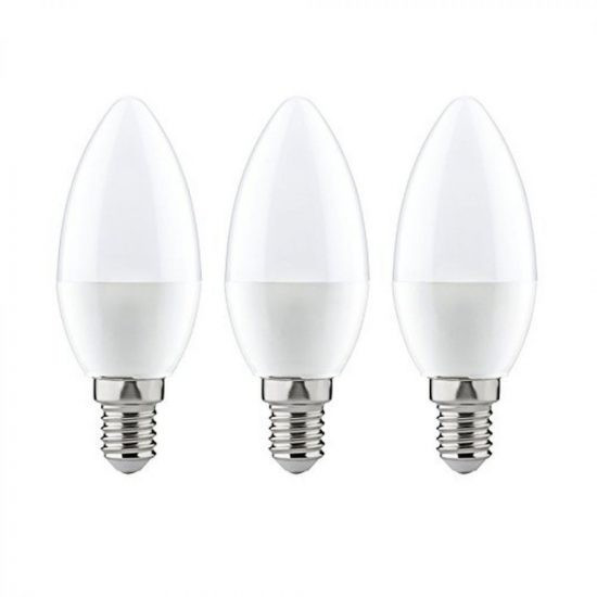Image of Optonica E14 C37 LED izzó 6W 480lm 4500K nappali fehér 180° 3db/csomag 1420