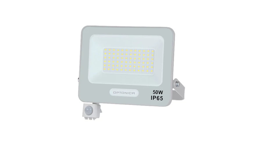 Image of Optonica mozgásérzékelős LED reflektor 50W 4500lm 4000K nappali fehér IP65 15847