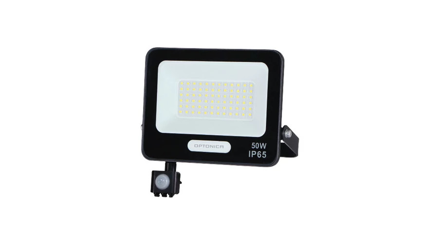 Image of Optonica mozgásérzékelős LED reflektor 50W 4500lm 6000K hideg fehér IP65 15857