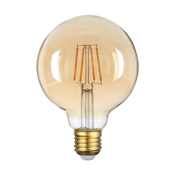 Image of Optonica filament E27 G95 LED izzó 4W 400lm 2700K meleg fehér 300° 1794