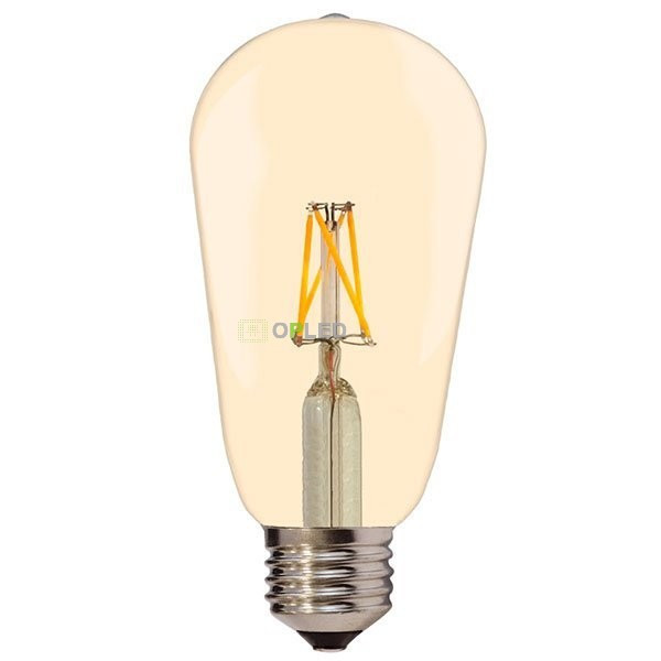 Image of Optonica vintage filament E27 LED izzó 4W 400lm 2800K meleg fehér arany üveg búra 1870