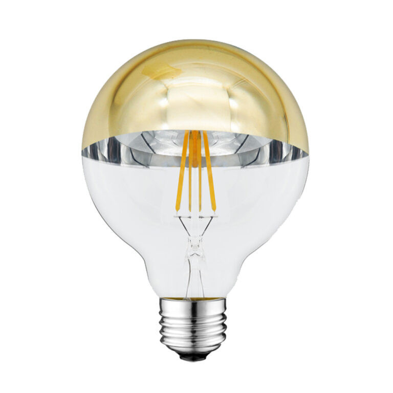 Image of Optonica filament E27 G95 LED izzó 4W 400lm 2700K meleg fehér arany üveg búra 180° 1889