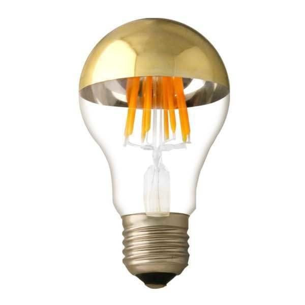 Image of Optonica vintage filament E27 A60 LED izzó 7W 800lm 2700K meleg fehér arany üveg 1896