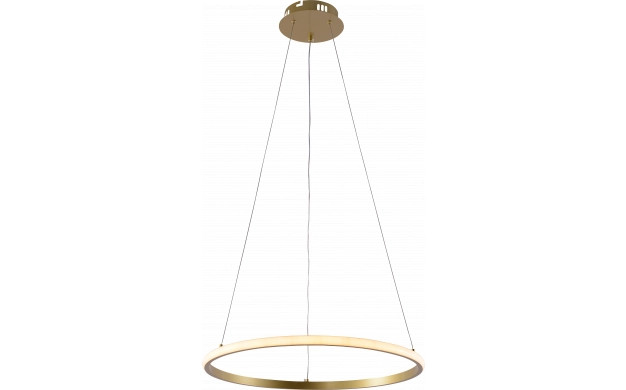 Image of Optonica modern LED függőlámpa CCT 30W szálcsiszolt arany szabályozható + távirányító 19003