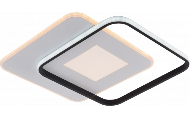 Image of Optonica LED mennyezeti lámpa CCT 60W fehér+fekete szabályozható + távirányító