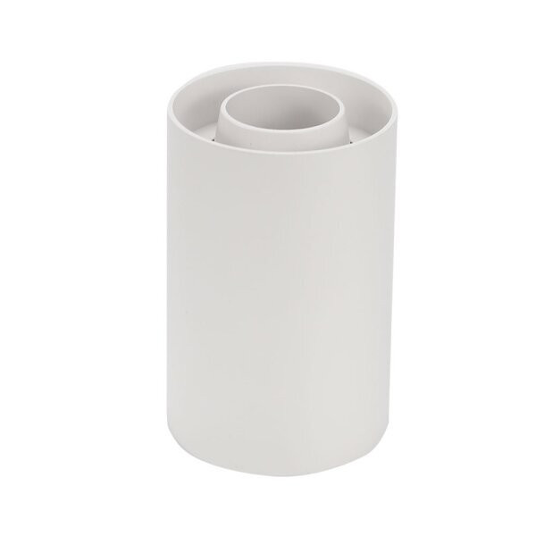 Image of Optonica felületre szerelhető GU10-es henger alakú fehér műanyag lámpatest max: 10W Ø8cm 12,5cm billenthető 45º 2005