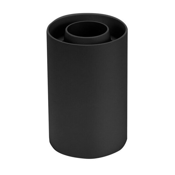 Image of Optonica felületre szerelhető GU10-es henger alakú fekete műanyag lámpatest max: 10W Ø8cm 12,5cm billenthető 45º 2006