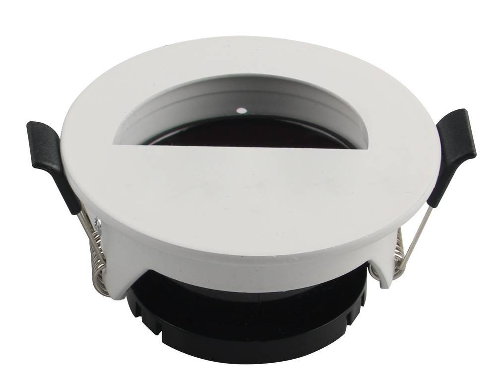 Image of Optonica Beépíthető spot lámpatest, félkör fehér fedlap, GU10-es foglalat, MAX 35W, 2033