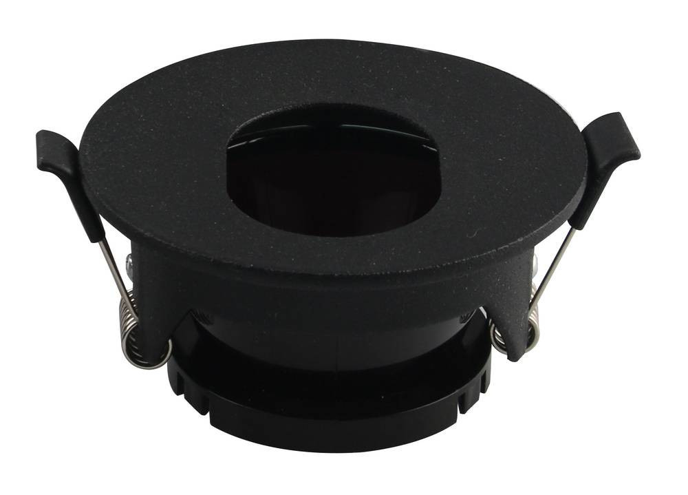 Image of Optonica Beépíthető spot lámpatest, ovális kivágással fekete előlap, GU10-es foglalat, MAX 35W, 2038