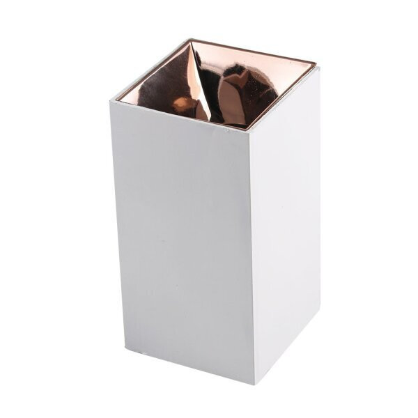 Image of Optonica Felületre szerelhető lámpatest, négyzetes, fehér ház-rózsarany belső, GU10-es foglalat, MAX 35W, 2041