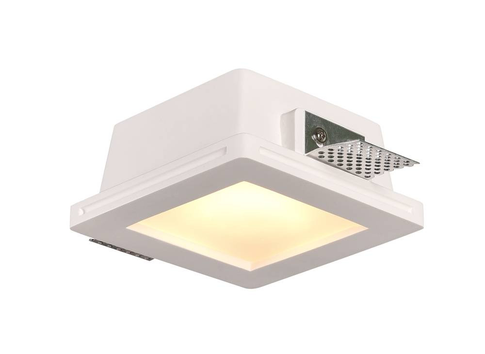 Image of Optonica mennyezeti szerelvény Trimless süllyesztett négyzet alakú mattüveg, fehér házas , GU10-es foglalat, MAX 35W, 2066