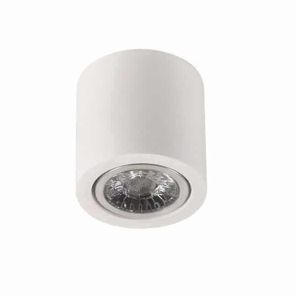 Image of Optonica felületre szerelhető GU10-es henger alakú fehér lámpatest max: 10W Ø7cm 7cm 2070