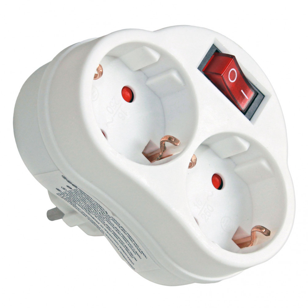 Image of Commel elosztó dugalj kapcsolóval 16A