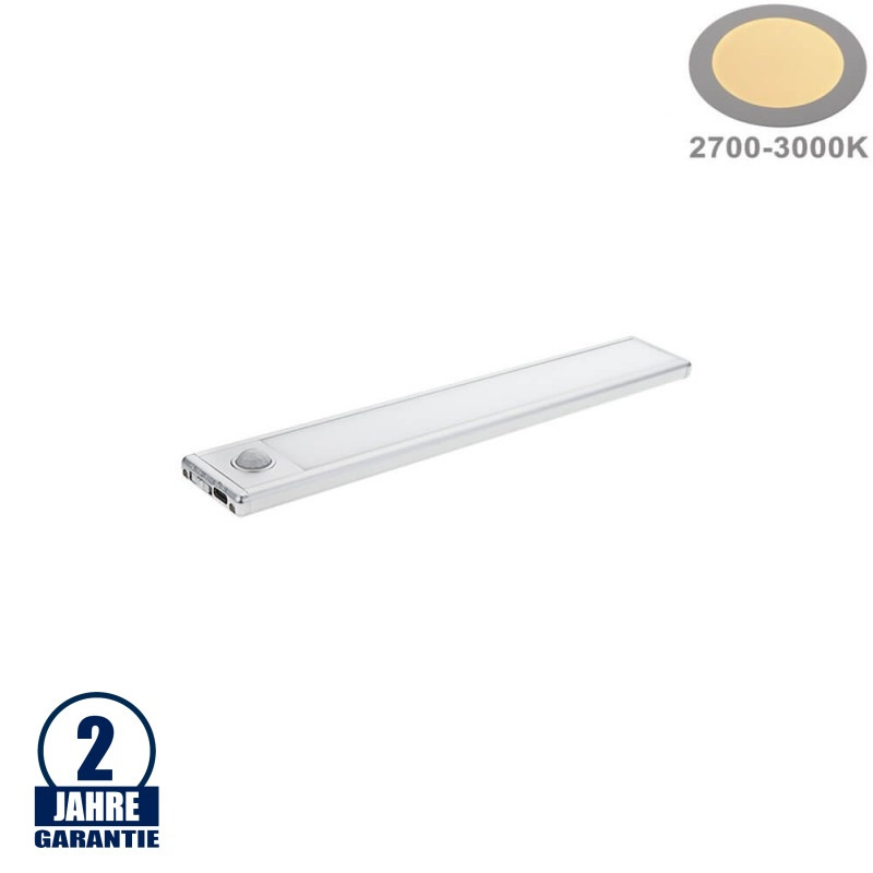 Image of Optonica Vékony, LED-es szekrény lámpa 1,5 W-os mozgásérzékelő, meleg fehér /241
