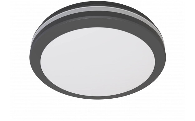 Image of Optonica LED kültéri mennyezeti lámpa fekete 20W CCT IP65 - mozgásérzékelővel 2827