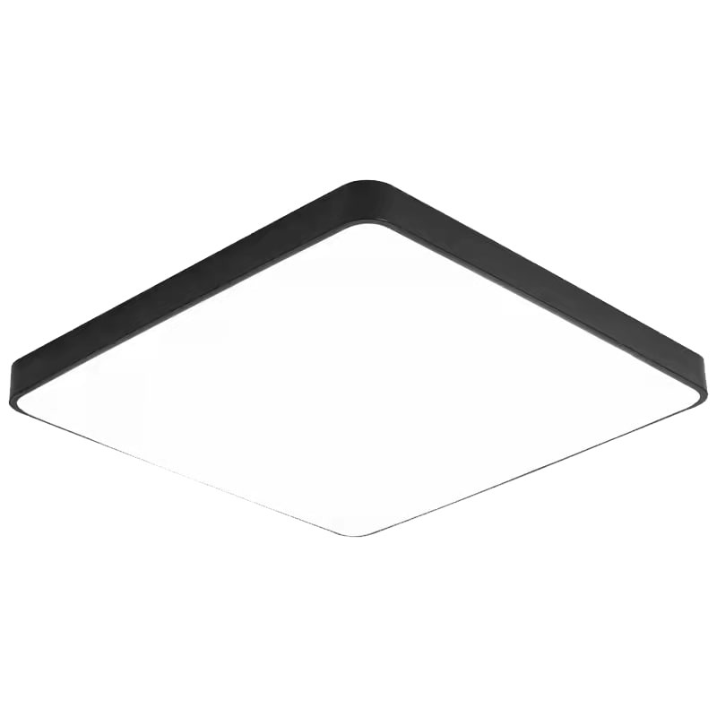Image of Optonica modern fekete mennyezeti négyzet LED lámpa 30W 2250lm 3000K meleg fehér IP20 120º 38x38cm 2922