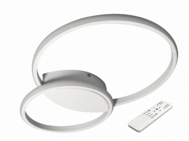 Image of MasterLED Galaxis Phoenix 60 W-os, 48x35 cm fehér LED távirányítós mennyezeti lámpa