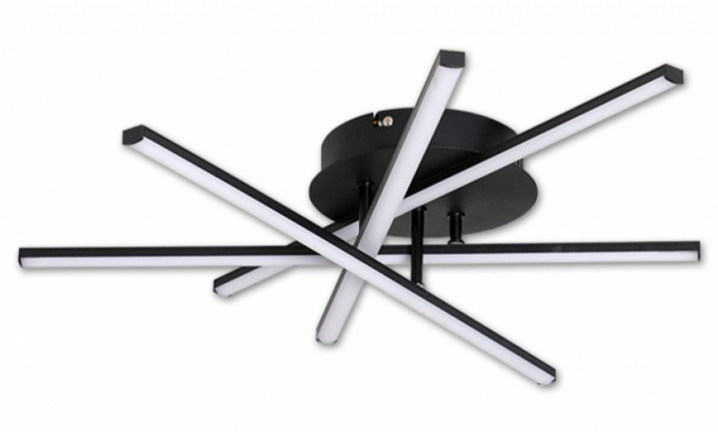 Image of MasterLED Modena Rivera 35 W-os ø50 cm natúr fehér fekete LED mennyezeti lámpa