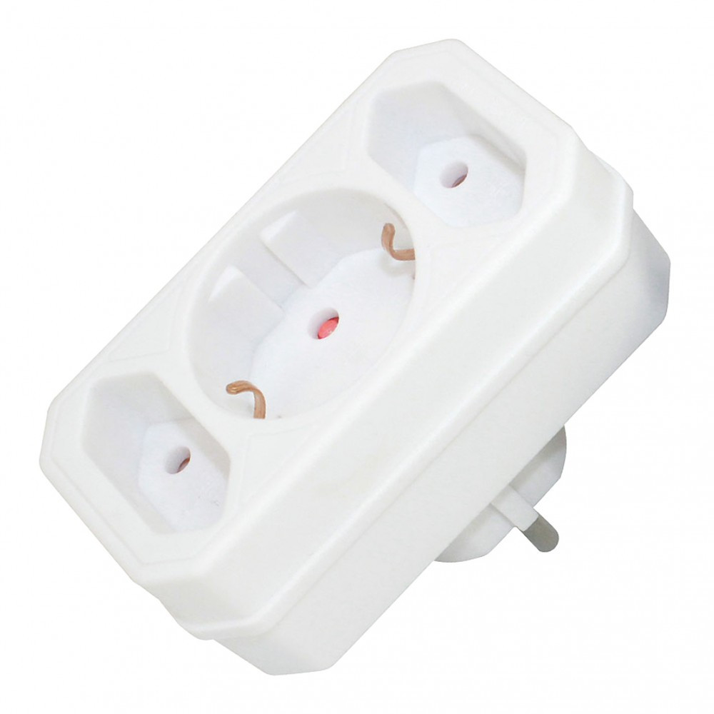 Image of Commel hármas elosztó kombinált 2x Euro 2,5 A 250 V + 1x 16 A