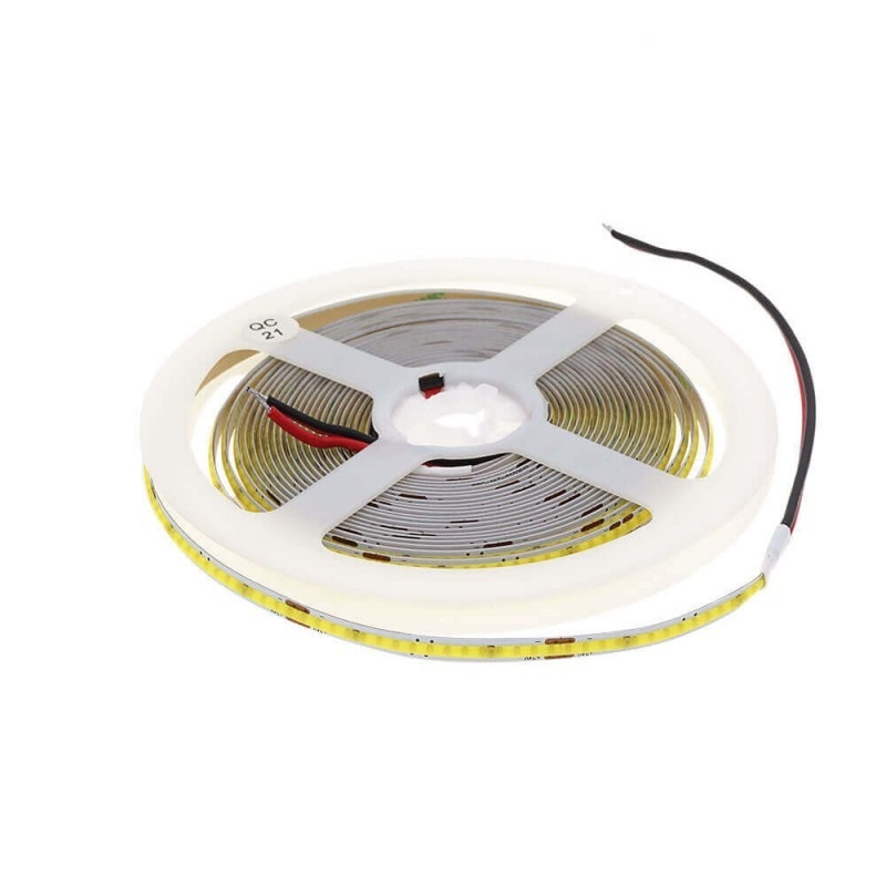 Image of Optonica LED COB szalag 24V 10W - 5m tekercs/ nappali fehér/ 4933