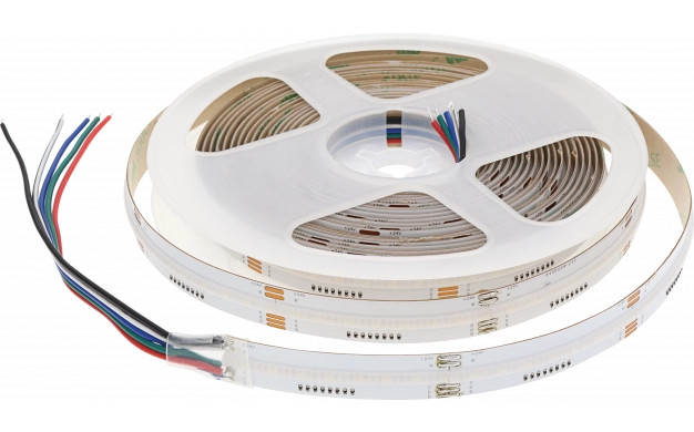 Image of Optonica LED szalag RGB + hideg fehér 24V, 12W/m, 640 LED/m 4950