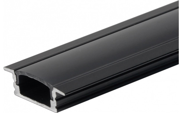 Image of OPTONICA Led profi l fekete fedővel fekete 2m 5105