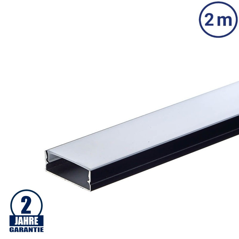 Image of OPTONICA LED profil 30x10mm fekete szerkezet 2m SZETT 5116