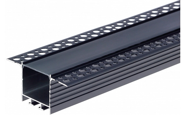 Image of OPTONICA LED profil 72x35mm fekete gipszkarton 2m SZETT fekete borítással 5124