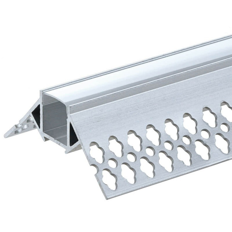 Image of Optonica LED profilú gipszkarton külső sarok eloxált 2m SET 5165