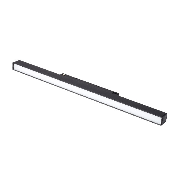 Image of Optonica mágneses sínes fekete LED lámpa M15 48V 10W 650lm 3000K meleg fehér 120° 30cm 5226