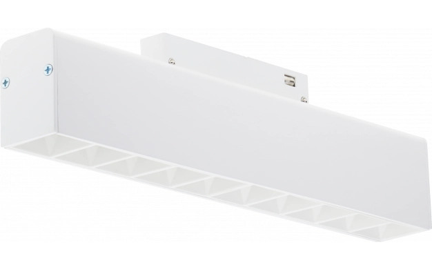 Image of Optonica mágneses sínes fehér LED lámpa M35 48V 20W 1600lm 3000K meleg fehér 90° 27cm 5269
