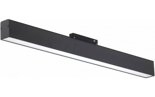Image of Optonica mágneses sínes fekete LED lámpa M35 48V 20W 1600lm 3000K meleg fehér 120° 60cm 5341