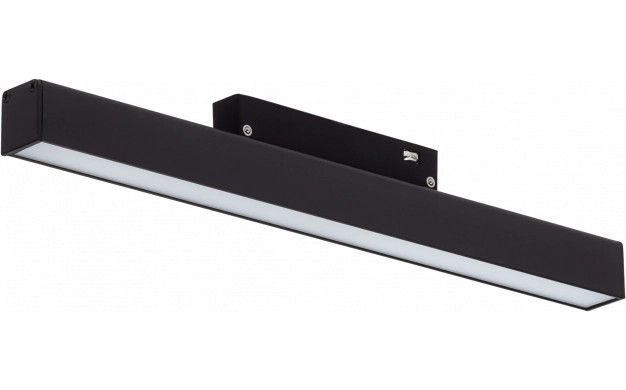 Image of Optonica mágneses sínes fekete LED lámpa M20 48V 10W 800lm 3000K meleg fehér 120° 30cm 5417