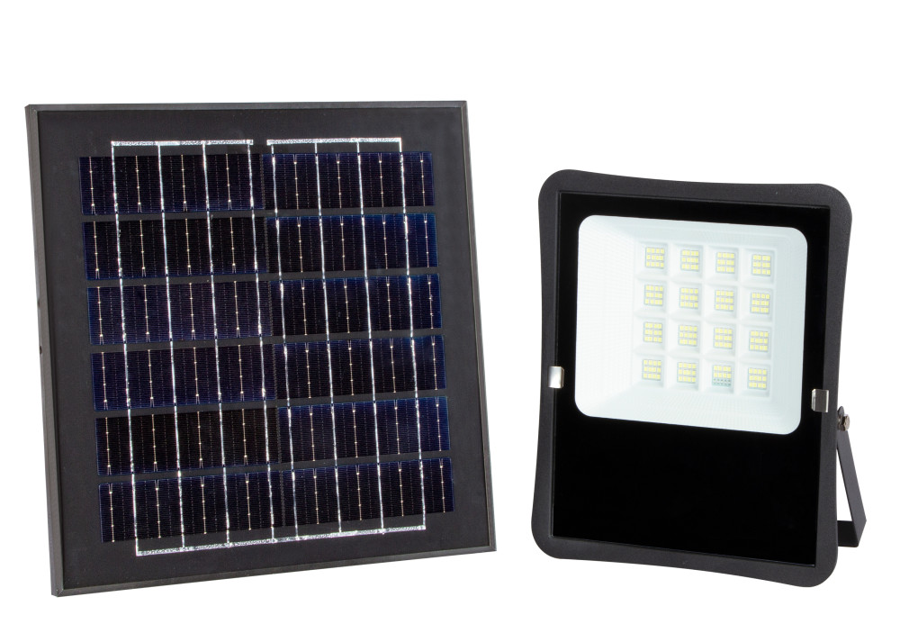 Image of Optonica napelemes LED reflektor távirányítóval 6V/20W 1600lm 6000K IP65 120° 5432
