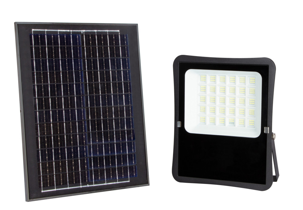 Image of Optonica napelemes LED reflektor távirányítóval 6V/25W 2200lm 6000K IP65 120° 5433