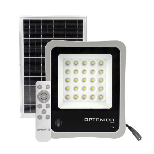 Image of Optonica napelemes led reflektor távirányítóval 15W 1200lm 6000K 5457
