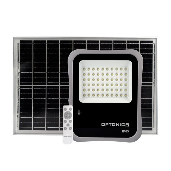 Image of Optonica napelemes led reflektor távirányítóval 30W 2400lm 6000K 5459