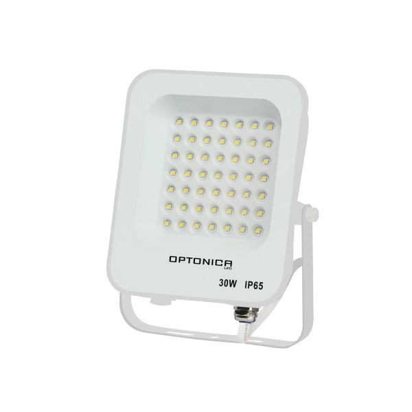 Image of Optonica fehér LED reflektor 30W 2700lm 6000K hideg fehér IP65 90° 5707